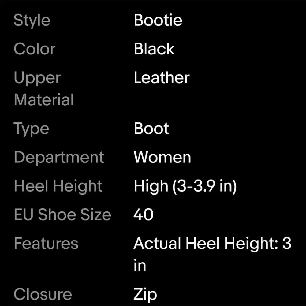 Tamaris Womens Size 9 40 GENUINE Leather Zip Heeled Belted Ankle Boots Booties - Picture 9 of 9